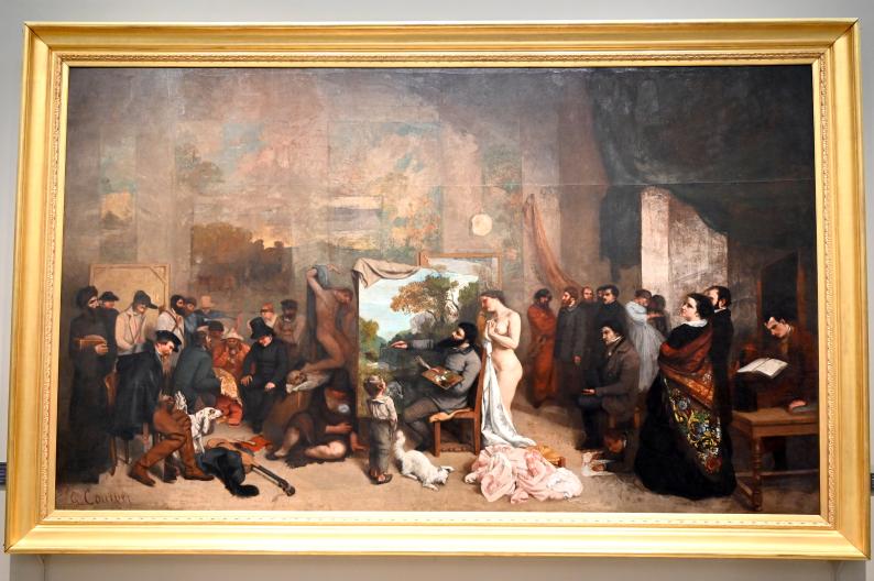 Gustave Courbet (1849–1874), Das Künstleratelier, Paris, Musée d’Orsay, 1854–1855