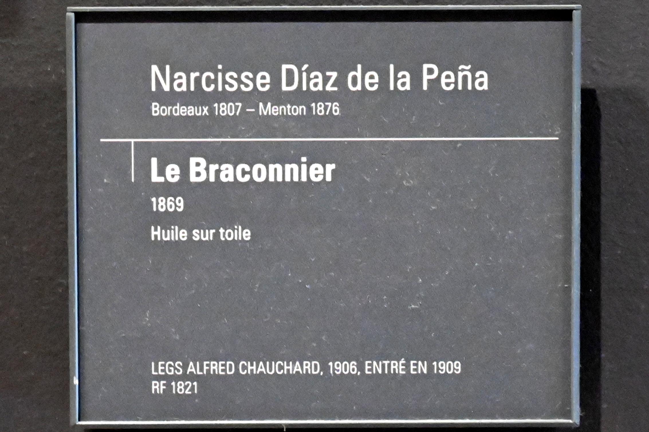 Narcisso Virgilio Díaz de la Peña (1840–1871), Der Wilderer, Paris, Musée d’Orsay, 1869, Bild 2/2