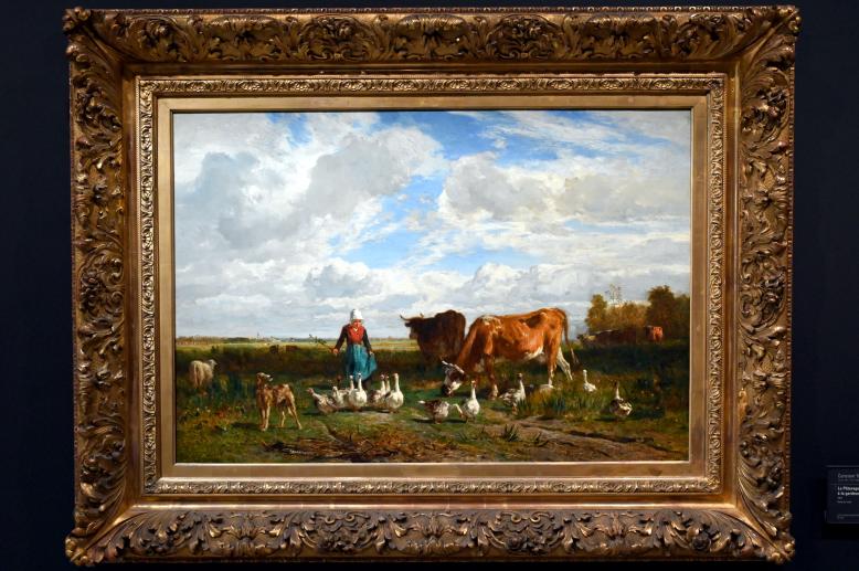 Constant Troyon (1845–1858), Die Weide der Gänsehirtin, Paris, Musée d’Orsay, 1854