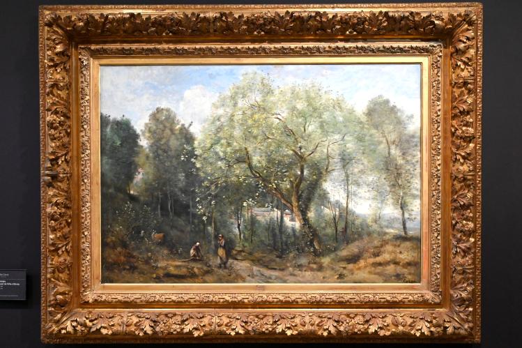 Jean-Baptiste Camille Corot (1823–1874), Der Trompetenbaum, Erinnerung an Ville-d’Avray, Paris, Musée d’Orsay, vor 1869