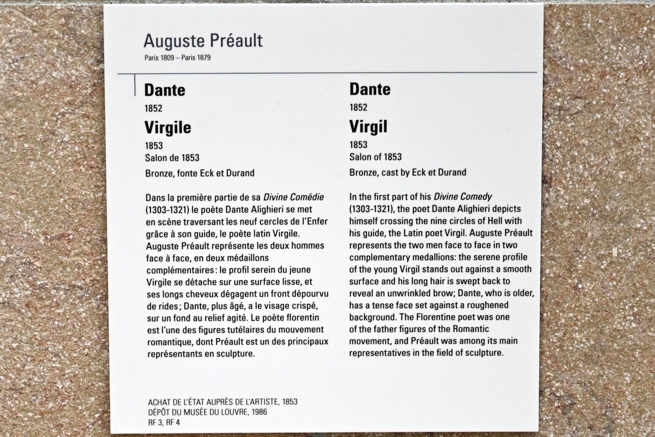 Antoine-Augustin Préault (1852–1853), Dante, Paris, Musée d’Orsay, 1852, Bild 2/2