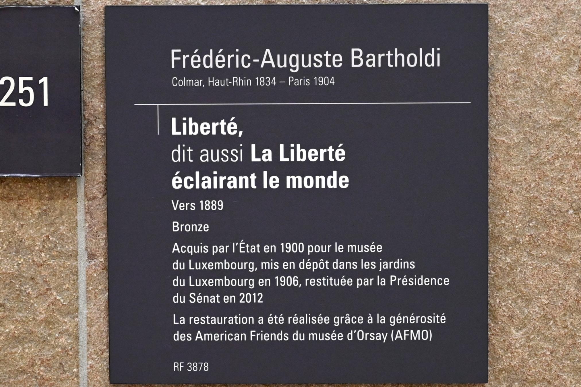 Frédéric-Auguste Bartholdi (1889), Freiheit (Freiheit, die die Welt erleuchtet), Paris, Musée d’Orsay, um 1889, Bild 2/4