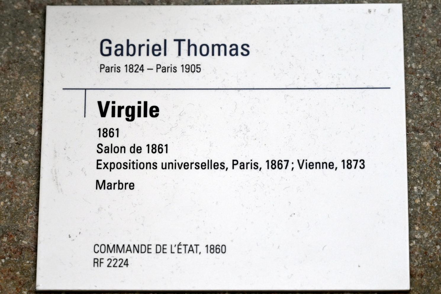 Gabriel-Jules Thomas (1861), Vergil, Paris, Musée d’Orsay, 1861, Bild 3/3