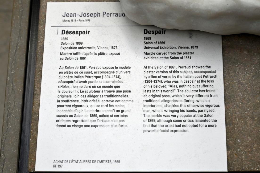 Jean-Joseph Perraud (1869), Verzweiflung, Paris, Musée d’Orsay, 1869, Bild 4/4