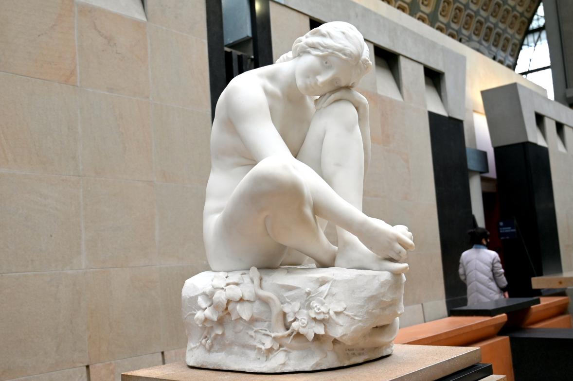 Eugène Delaplanche (1869–1891), Eva vor der Sünde, Paris, Musée d’Orsay, um 1891, Bild 2/2