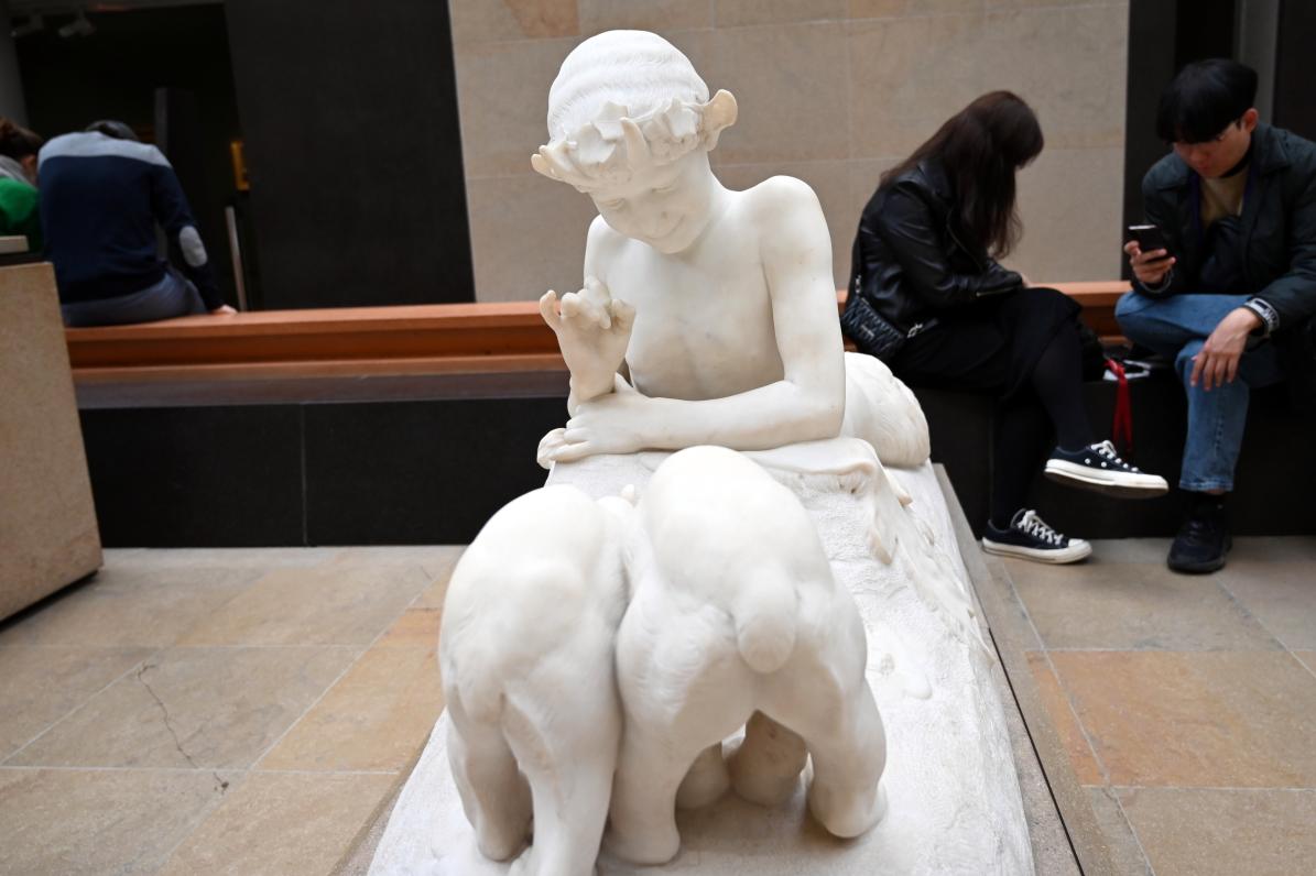 Emmanuel Frémiet (1867–1879), Pan und die Bärenkinder, Paris, Musée d’Orsay, 1867, Bild 6/7