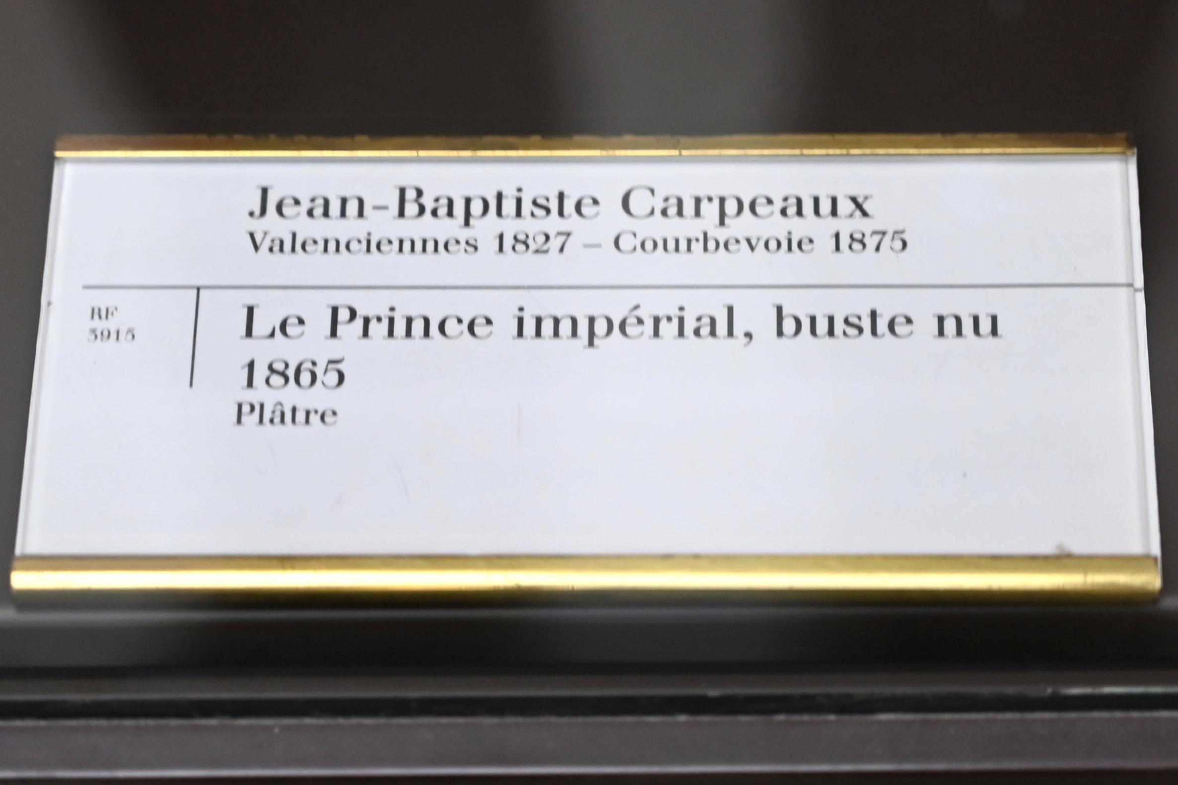 Jean-Baptiste Carpeaux (1859–1873), Der kaiserliche Prinz, Oberkörper nackt, Paris, Musée d’Orsay, 1865, Bild 3/3