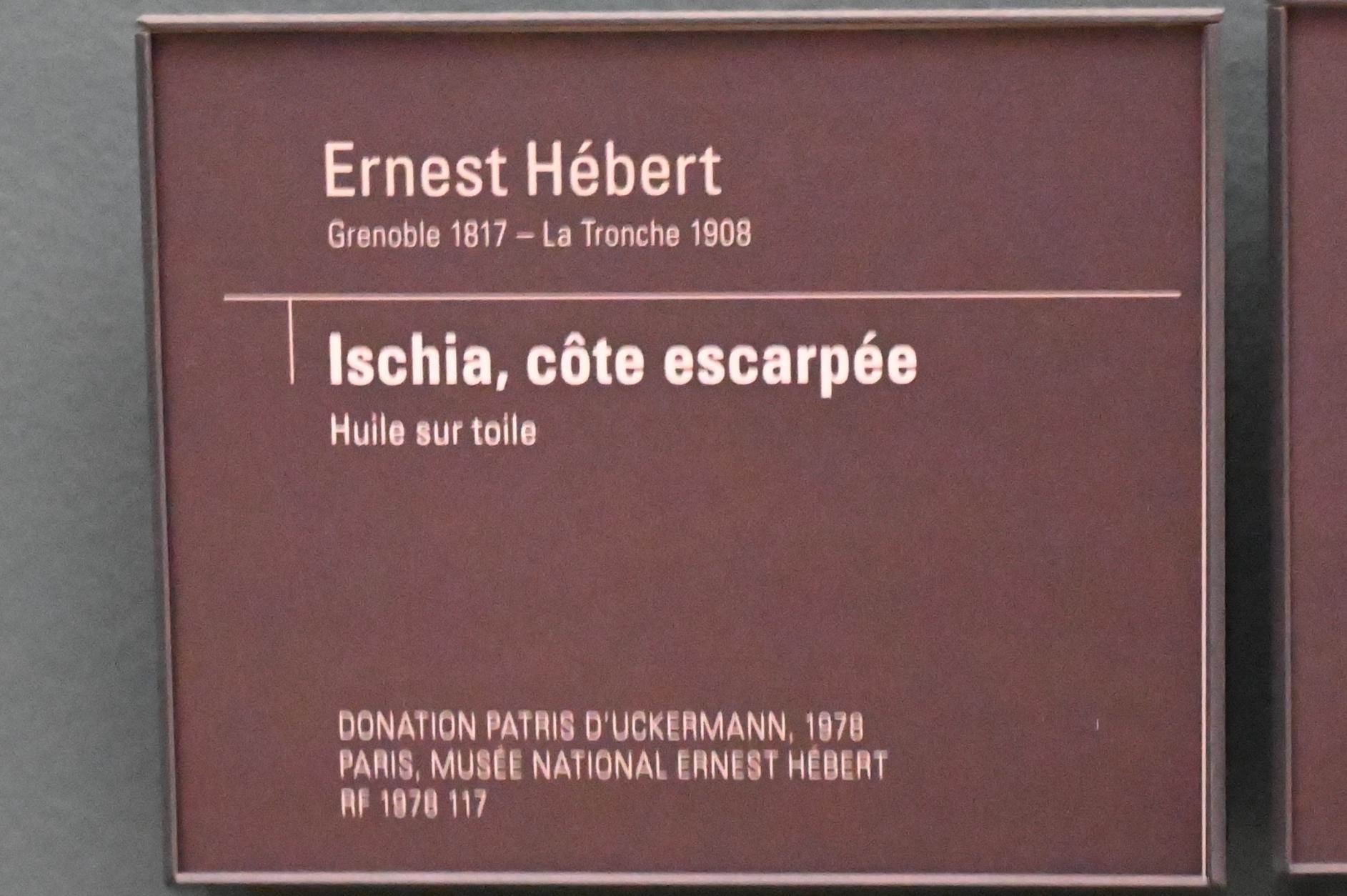 Ernest Hébert (1848–1880), Steilküste auf Ischia, Paris, Musée d’Orsay, Undatiert, Bild 2/2