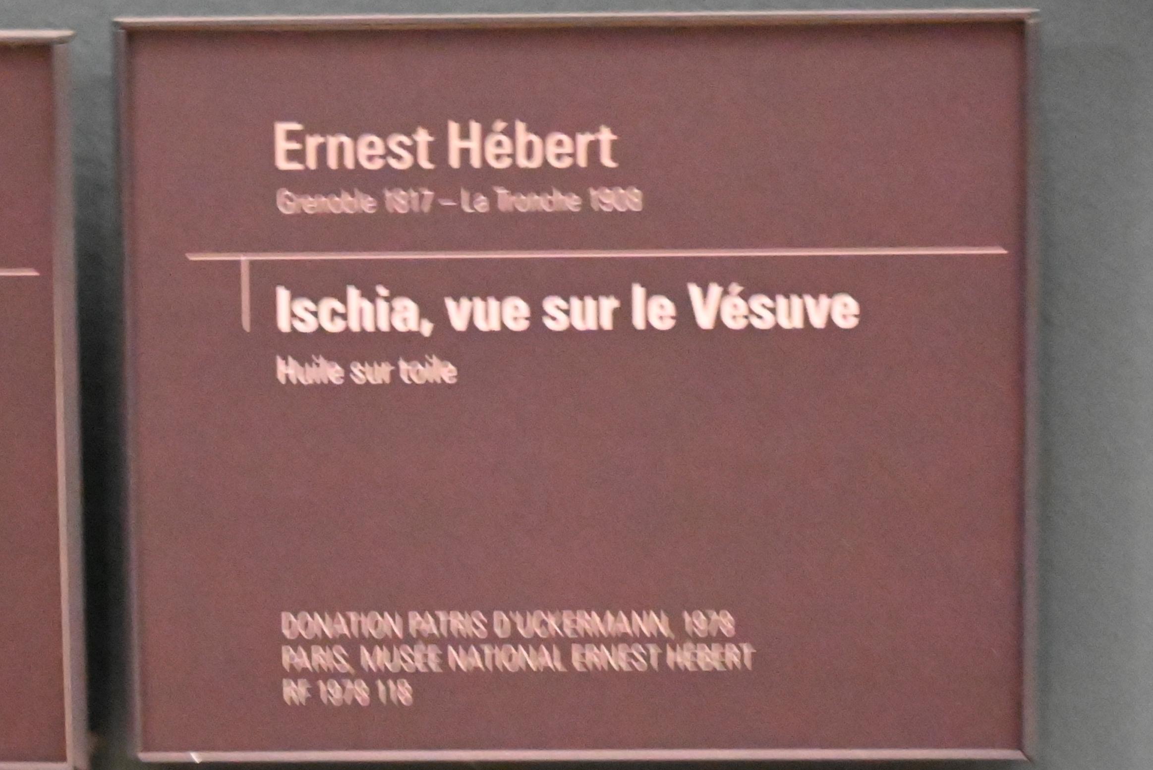 Ernest Hébert (1848–1880), Blick auf den Vesuv von Ischia, Paris, Musée d’Orsay, Undatiert, Bild 2/2