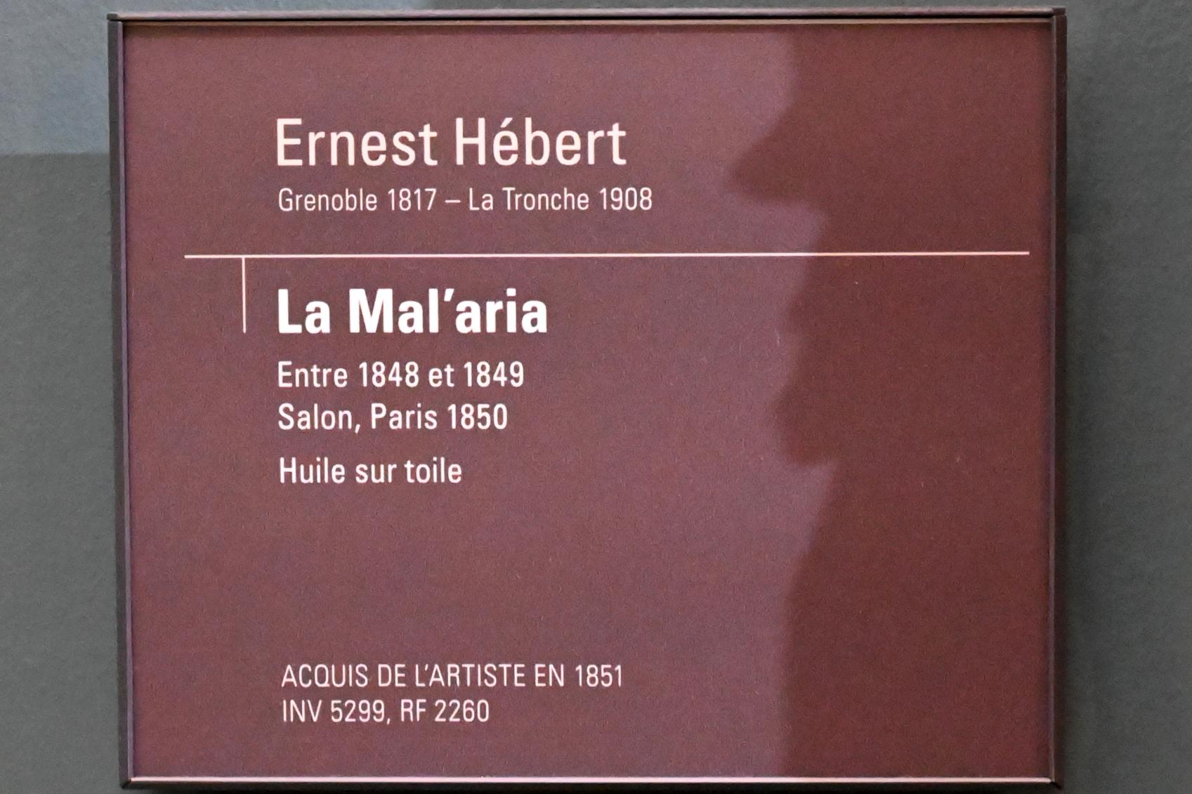 Ernest Hébert (1848–1880), Malaria, Paris, Musée d’Orsay, 1848–1849, Bild 2/2