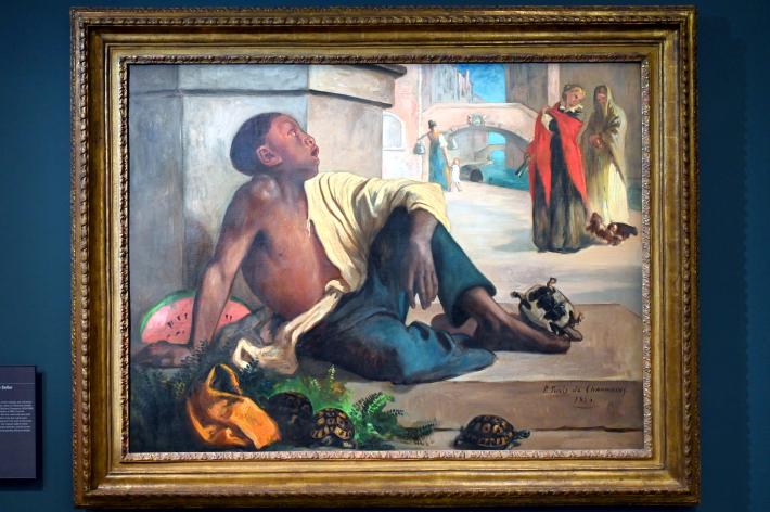 Pierre Puvis de Chavannes (1850–1891), Der Schildkrötenverkäufer, Paris, Musée d’Orsay, 1854