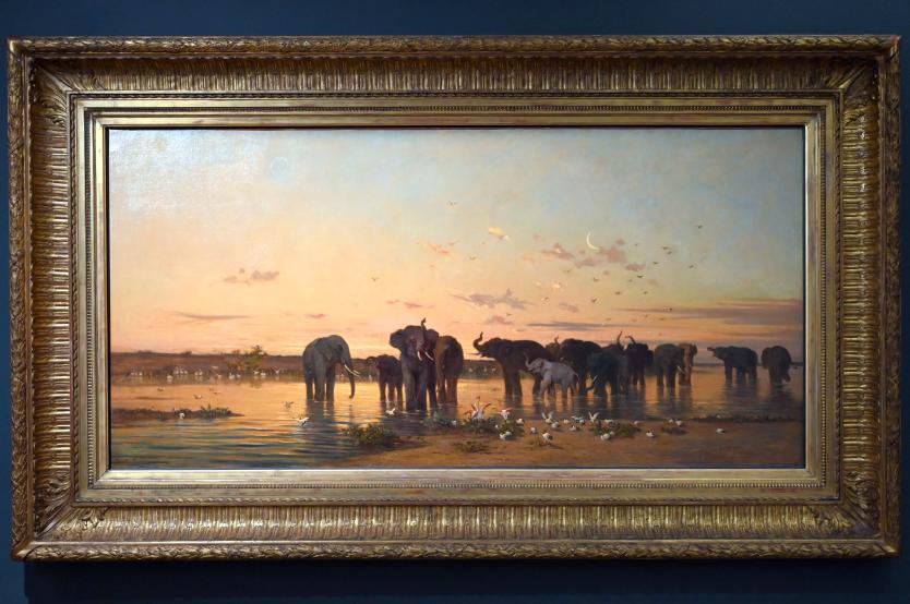 Charles-Émile de Tournemine (1866), Afrikanische Elefanten, Paris, Musée d’Orsay, vor 1867