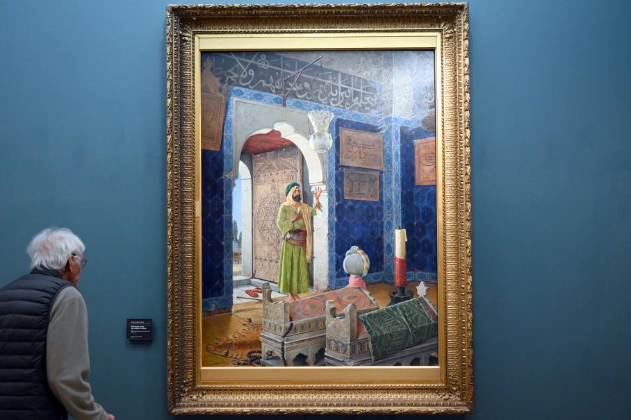 Osman Hamdi Bey (1888–1903), Alter Mann vor Kindergräbern, Paris, Musée d’Orsay, 1903