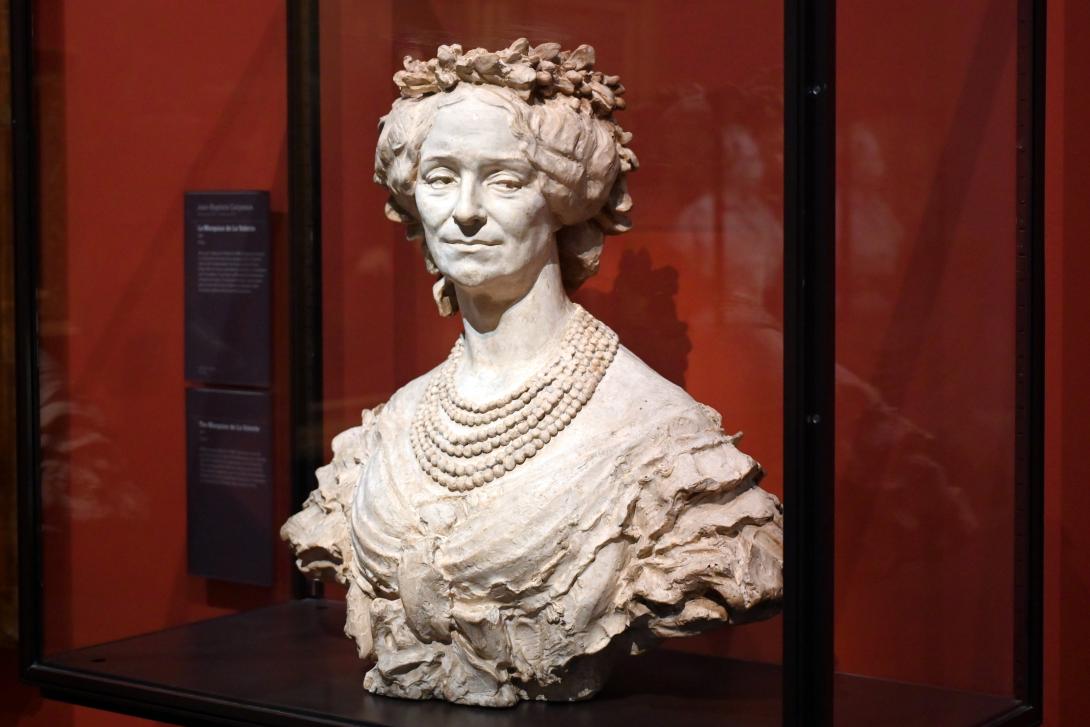 Jean-Baptiste Carpeaux (1859–1873), Porträtbüste der Marquise von Valletta, Paris, Musée d’Orsay, 1861, Bild 2/4
