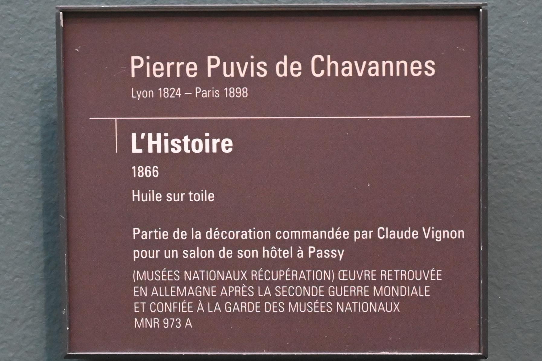 Pierre Puvis de Chavannes (1850–1891), Historia, Paris, Musée d’Orsay, 1866, Bild 2/2