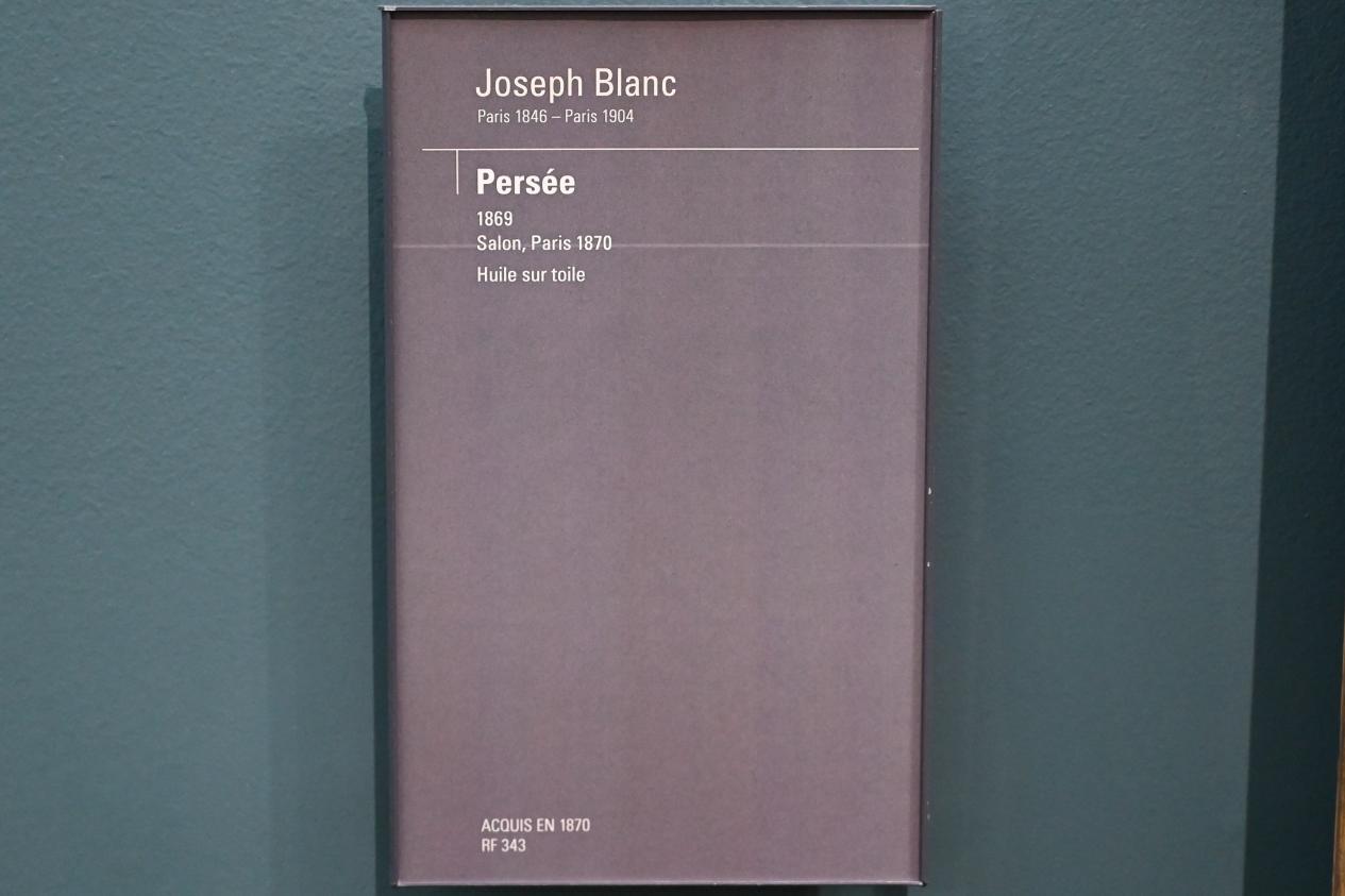 Joseph Blanc (1869), Perseus, Paris, Musée d’Orsay, 1869, Bild 2/2