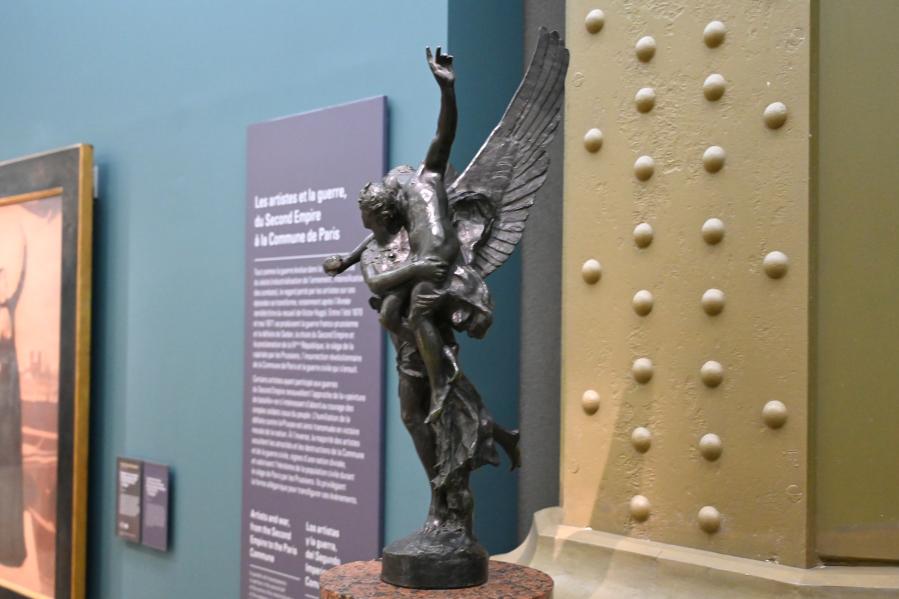 Antonin Mercié (1871–1872), Modell für Gloria Victis, Paris, Musée d’Orsay, um 1870–1872, Bild 3/4