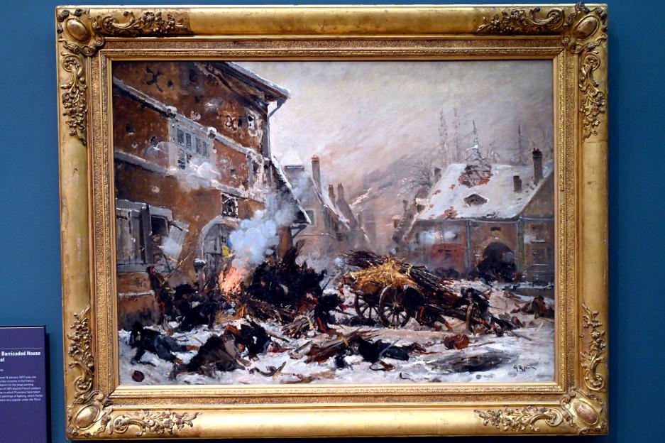 Alphonse de Neuville (1875), Angriff auf ein verbarrikadiertes Haus in Villersexel, Paris, Musée d’Orsay, um 1875