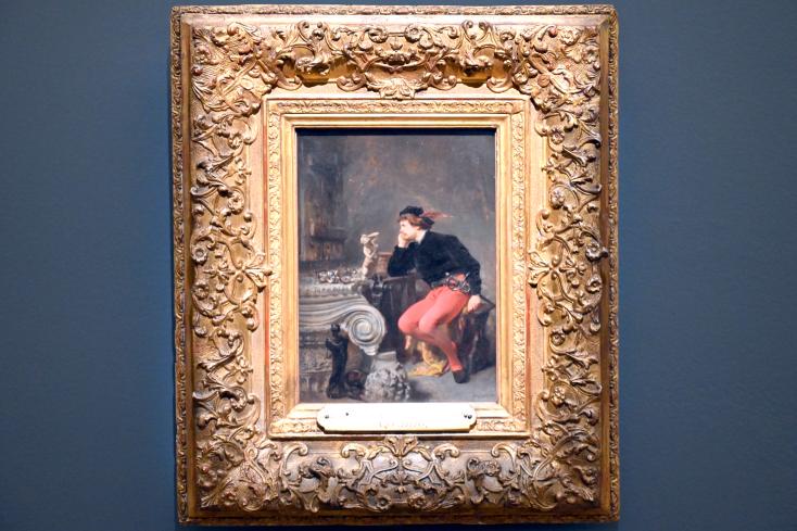 Jean Baptiste Fauvelet (1850), Graveur (Ascanio, ein Florentinischer Graveur des 16. Jahrhunderts, Schüler und Freund von Benvenuto Cellini), Paris, Musée d’Orsay, 1850
