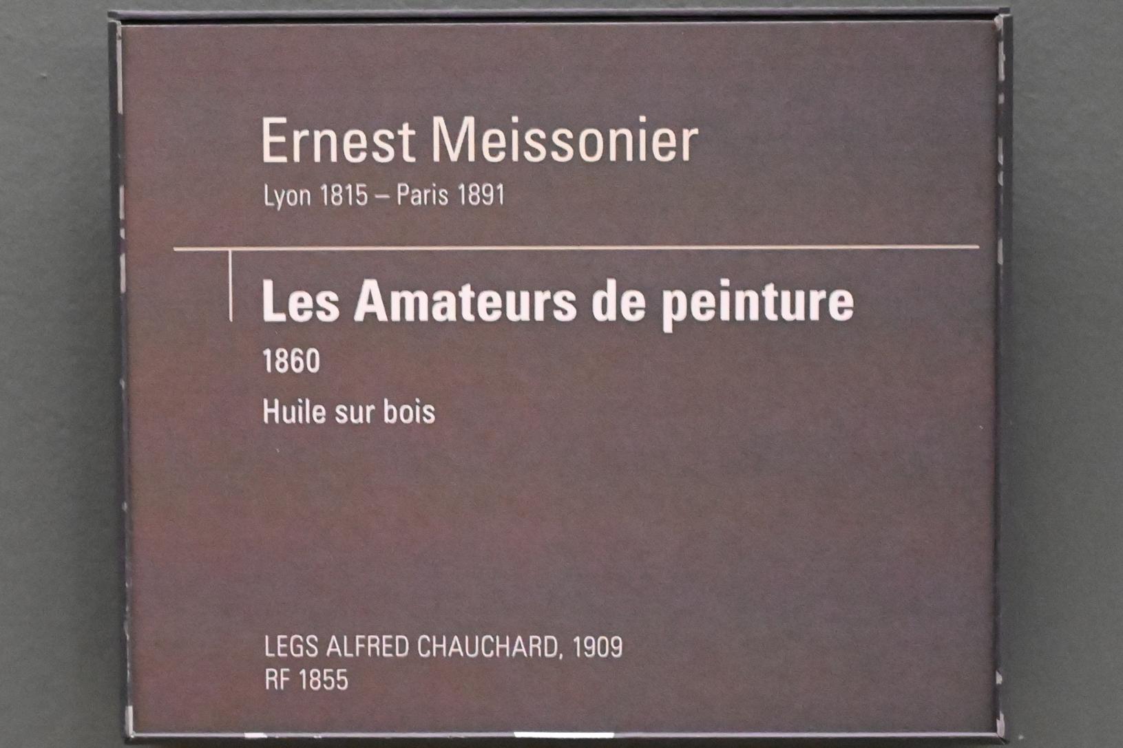 Ernest Meissonier (1849–1889), Die Kunstliebhaber, Paris, Musée d’Orsay, 1860, Bild 2/2