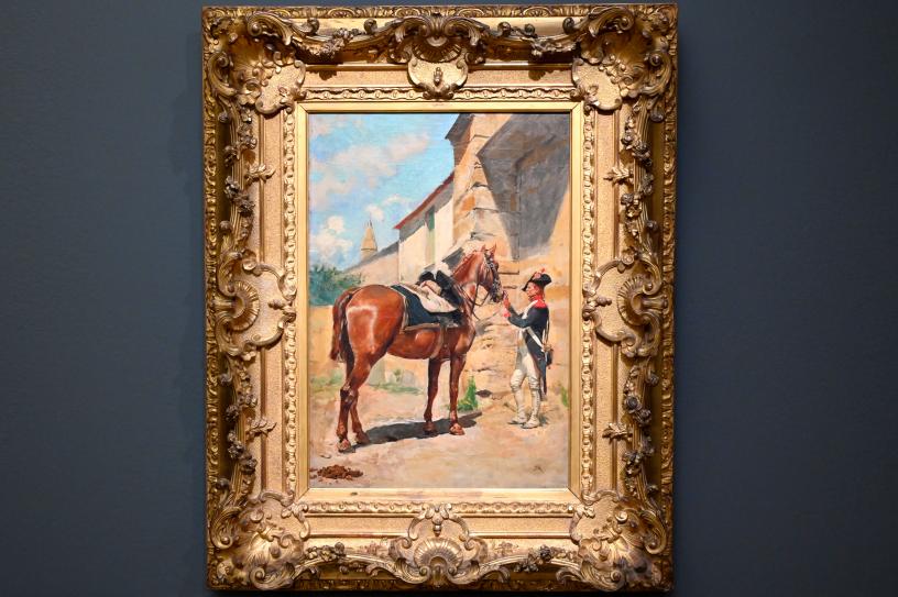 Ernest Meissonier (1849–1889), Das Ordonnanzpferd, Paris, Musée d’Orsay, 1869