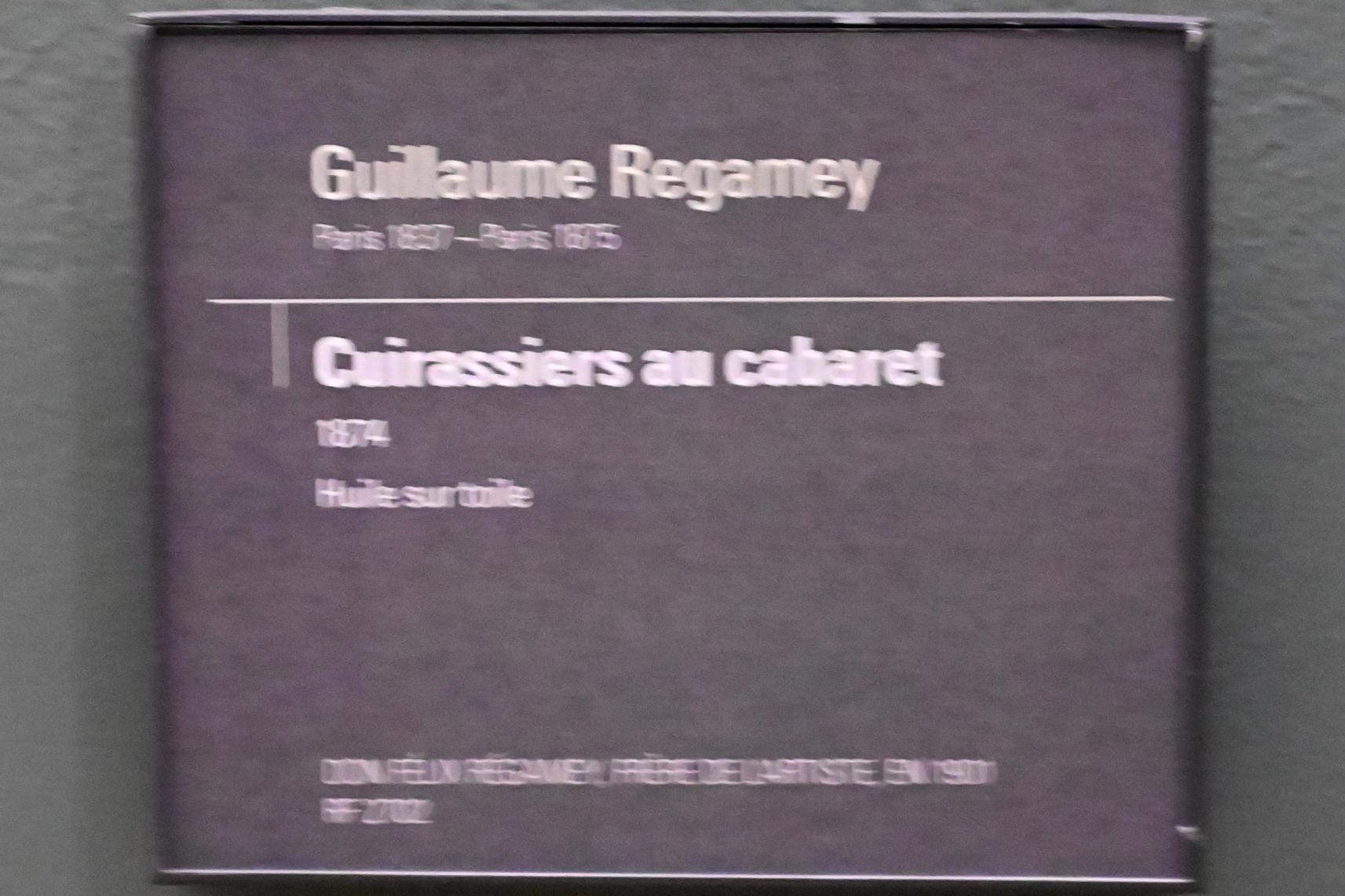 Guillaume Régamey (1874), Kavalleristen im Gasthaus, Paris, Musée d’Orsay, 1874, Bild 2/2