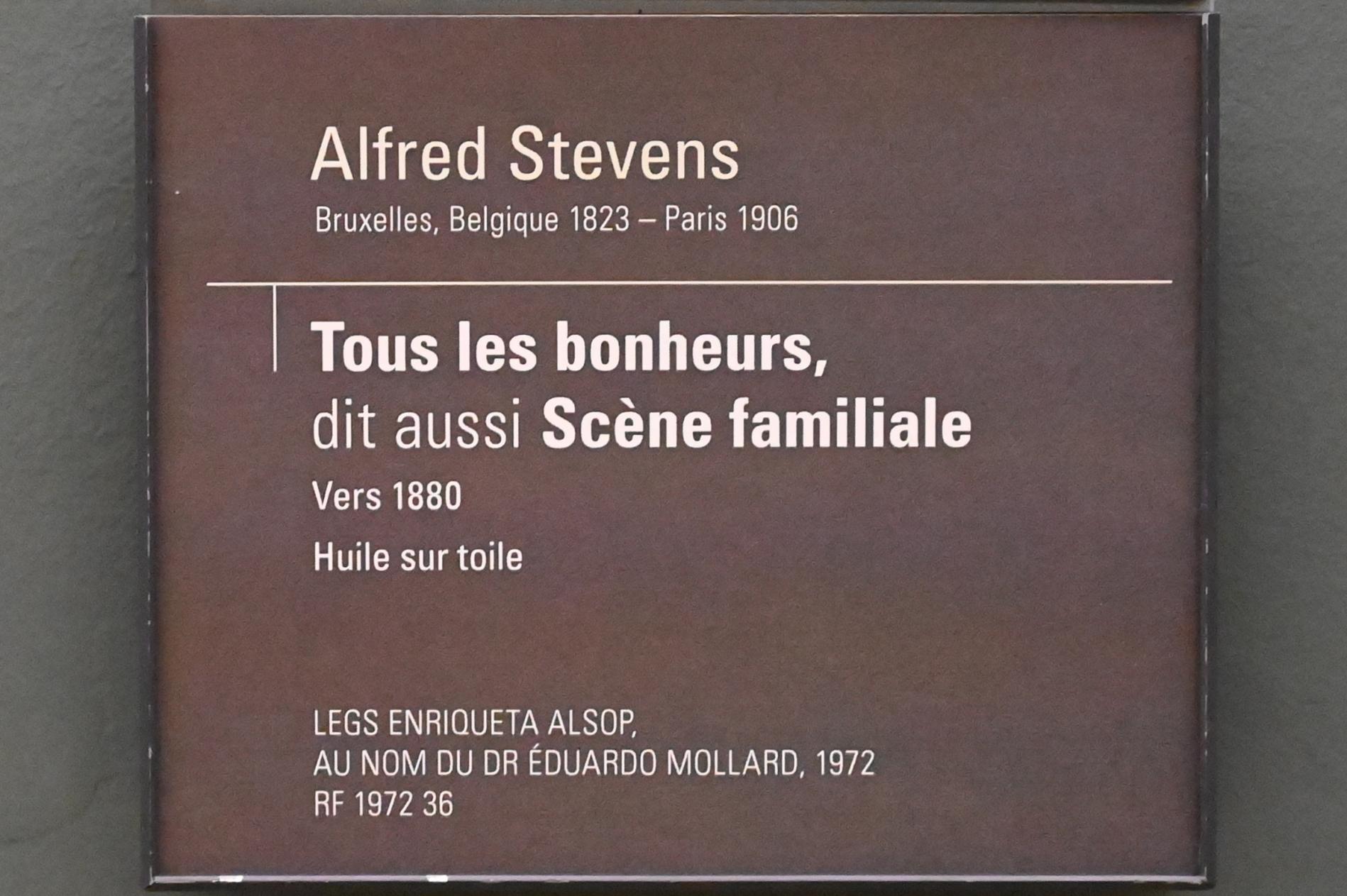 Alfred Stevens (1867–1888), Alle Glückseligkeiten (Familienszene), Paris, Musée d’Orsay, um 1880, Bild 2/2