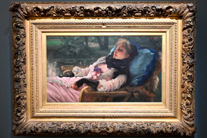 James Tissot (1860–1876), Die Träumerin (Ein Sommerabend), Paris, Musée d’Orsay, 1876
