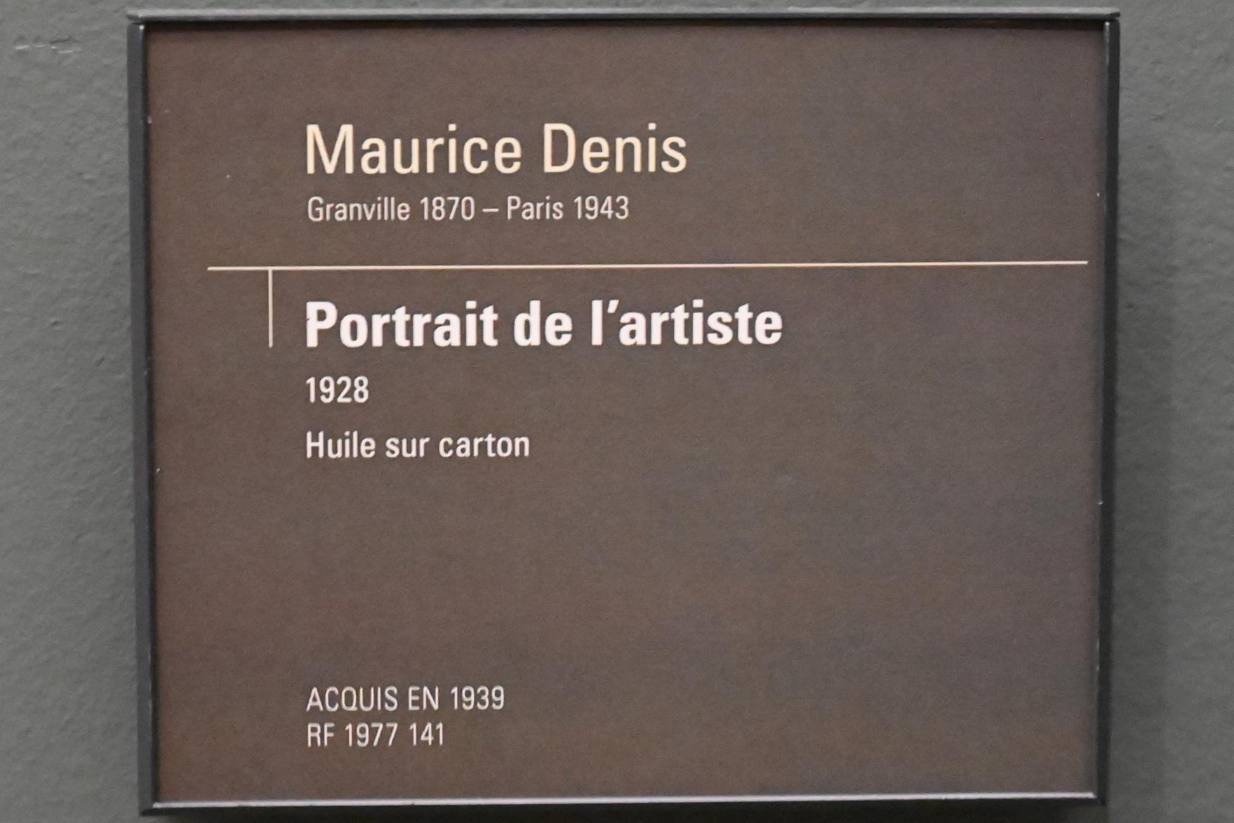 Maurice Denis (1896–1928), Selbstporträt, Paris, Musée d’Orsay, 1928, Bild 2/2