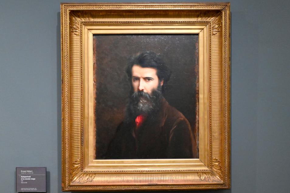 Ernest Hébert (1848–1880), Selbstporträt mit roter Krawatte, Paris, Musée d’Orsay, 1870