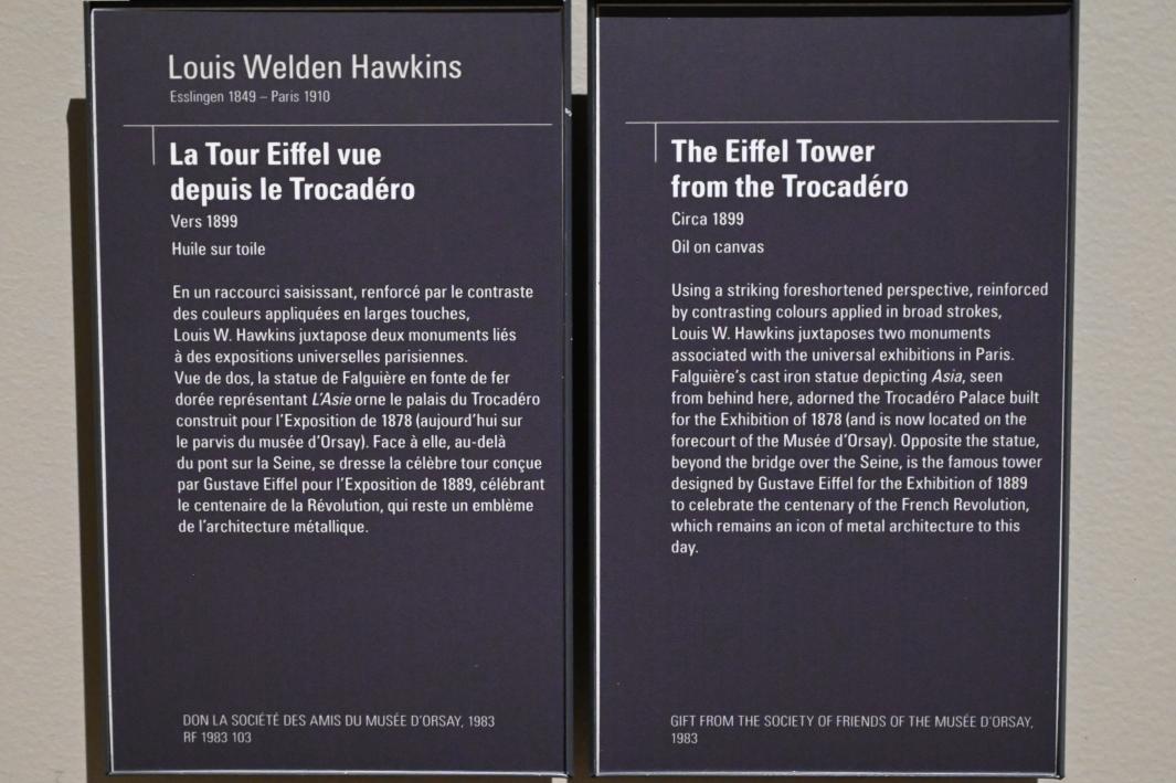 Louis Welden Hawkins (1899), Ansicht des Eiffelturms vom Trocadéro aus, Paris, Musée d’Orsay, um 1899, Bild 2/2
