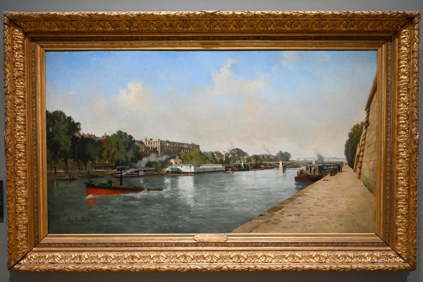 Pierre Vauthier (1882–1889), Die Seine an der Solférino-Brücke, Paris, Musée d’Orsay, 1882