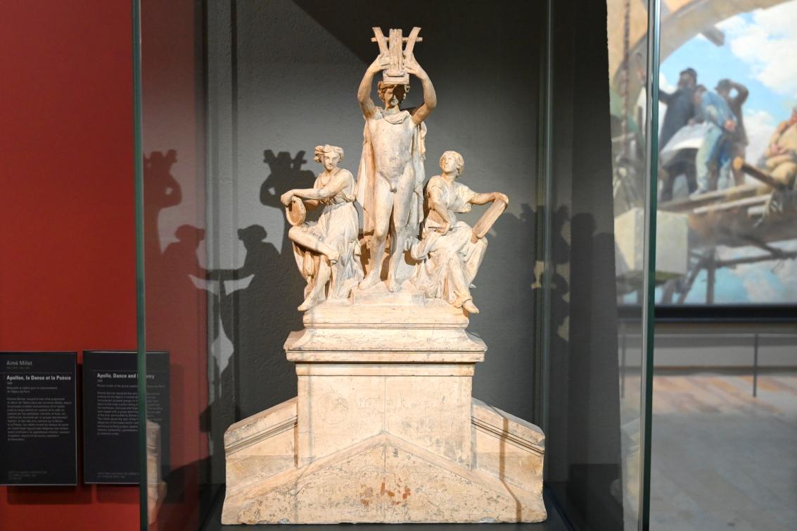 Aimé Millet (1865), Apollo, Tanz und Poesie, Paris, Opéra Garnier, jetzt Paris, Musée d’Orsay, 1865