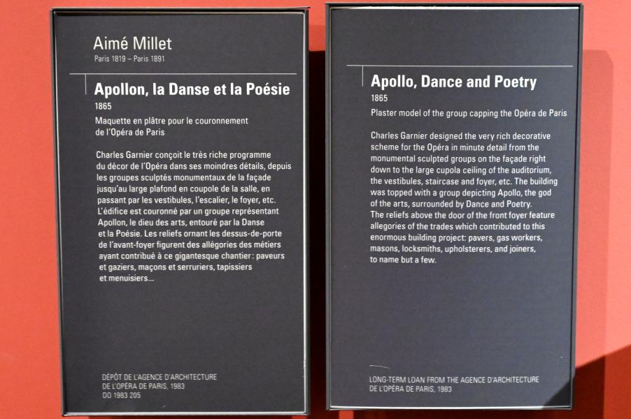 Aimé Millet (1865), Apollo, Tanz und Poesie, Paris, Opéra Garnier, jetzt Paris, Musée d’Orsay, 1865, Bild 3/3