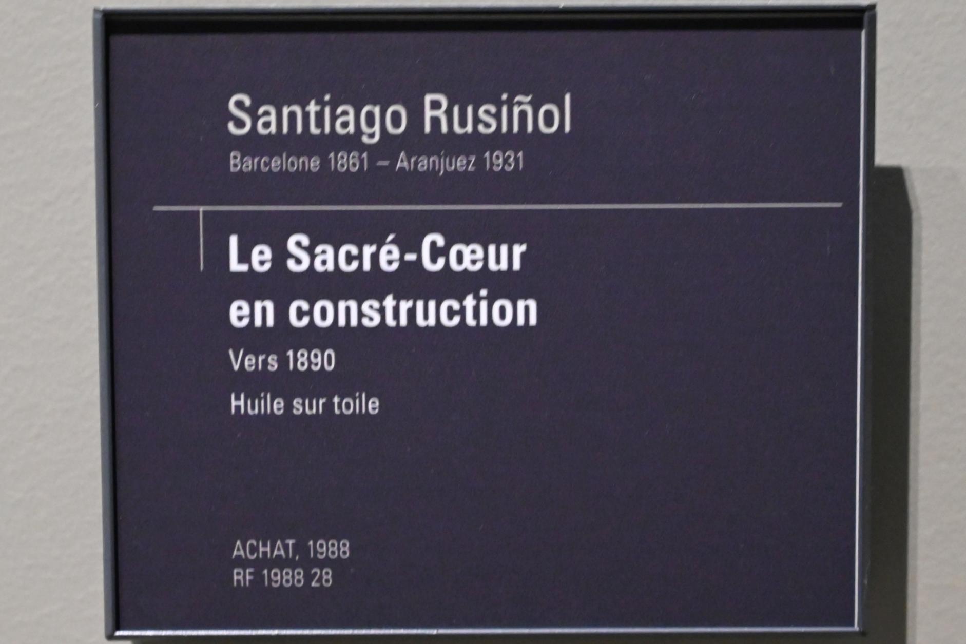 Santiago Rusiñol (1890–1911), Sacré-Cœur im Bau, Paris, Musée d’Orsay, um 1890, Bild 2/2