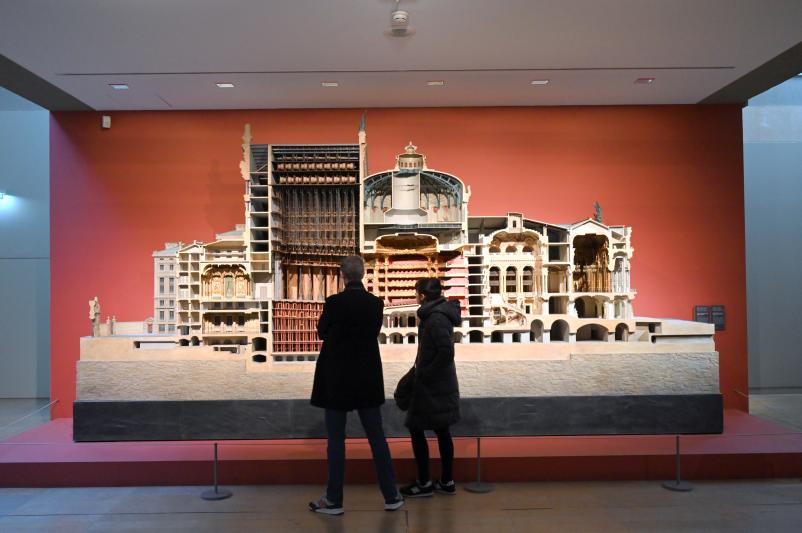 Längsschnittmodell der Opéra de Paris, Paris, Opéra Garnier, jetzt Paris, Musée d’Orsay, 1984–1986