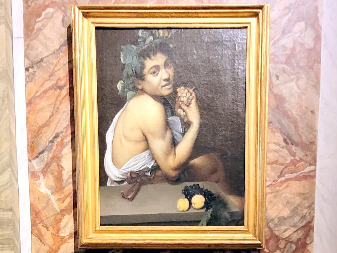Michelangelo Merisi da Caravaggio (1594–1610), Selbstporträt als Bacchus (Kranker Bacchus), Rom, Villa Borghese, Galleria Borghese, 1593–1595