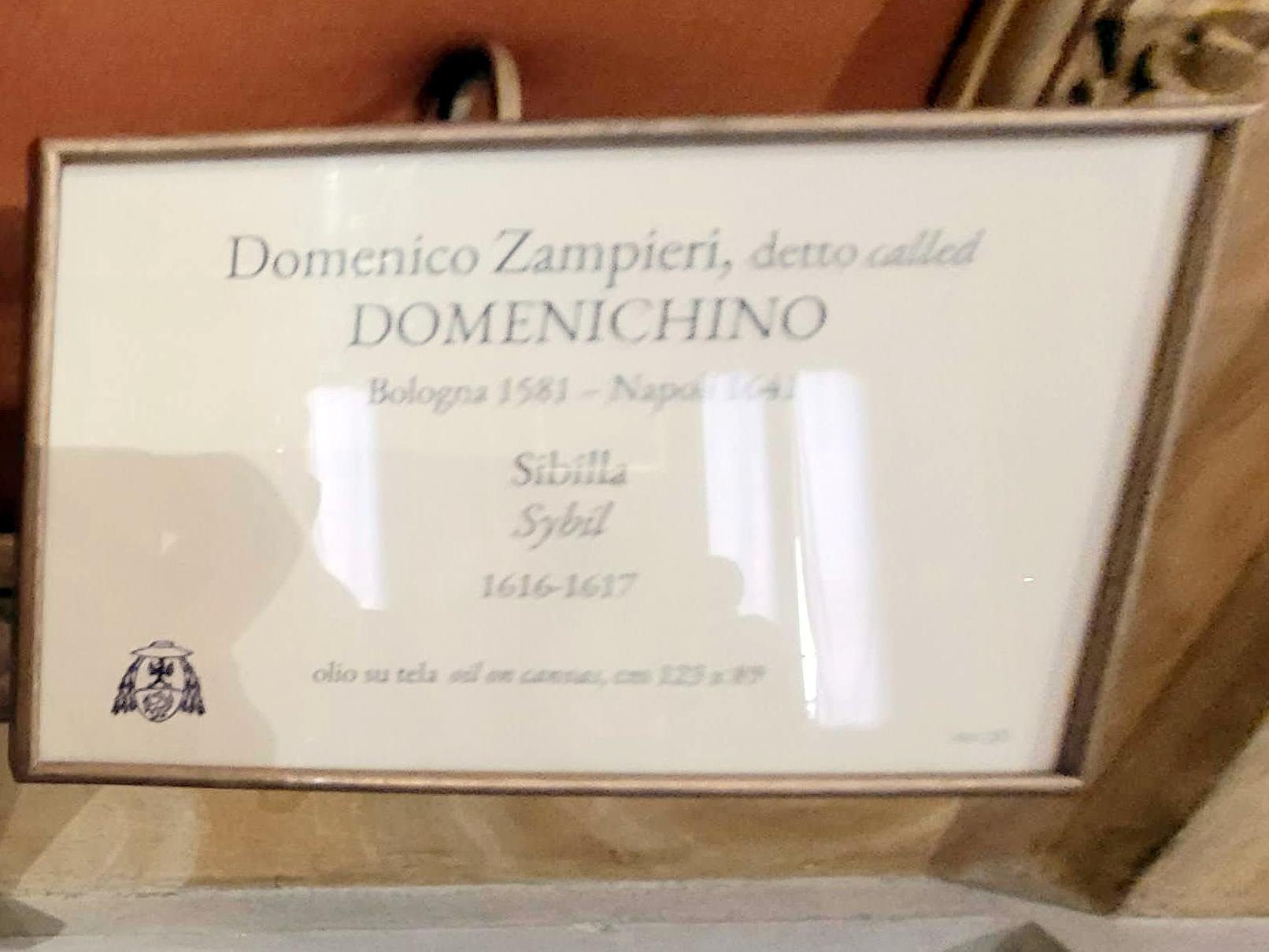 Domenichino (Domenico Zampieri) (1602–1627), Sybille, Rom, Villa Borghese, Galleria Borghese, 1616–1617, Bild 2/2