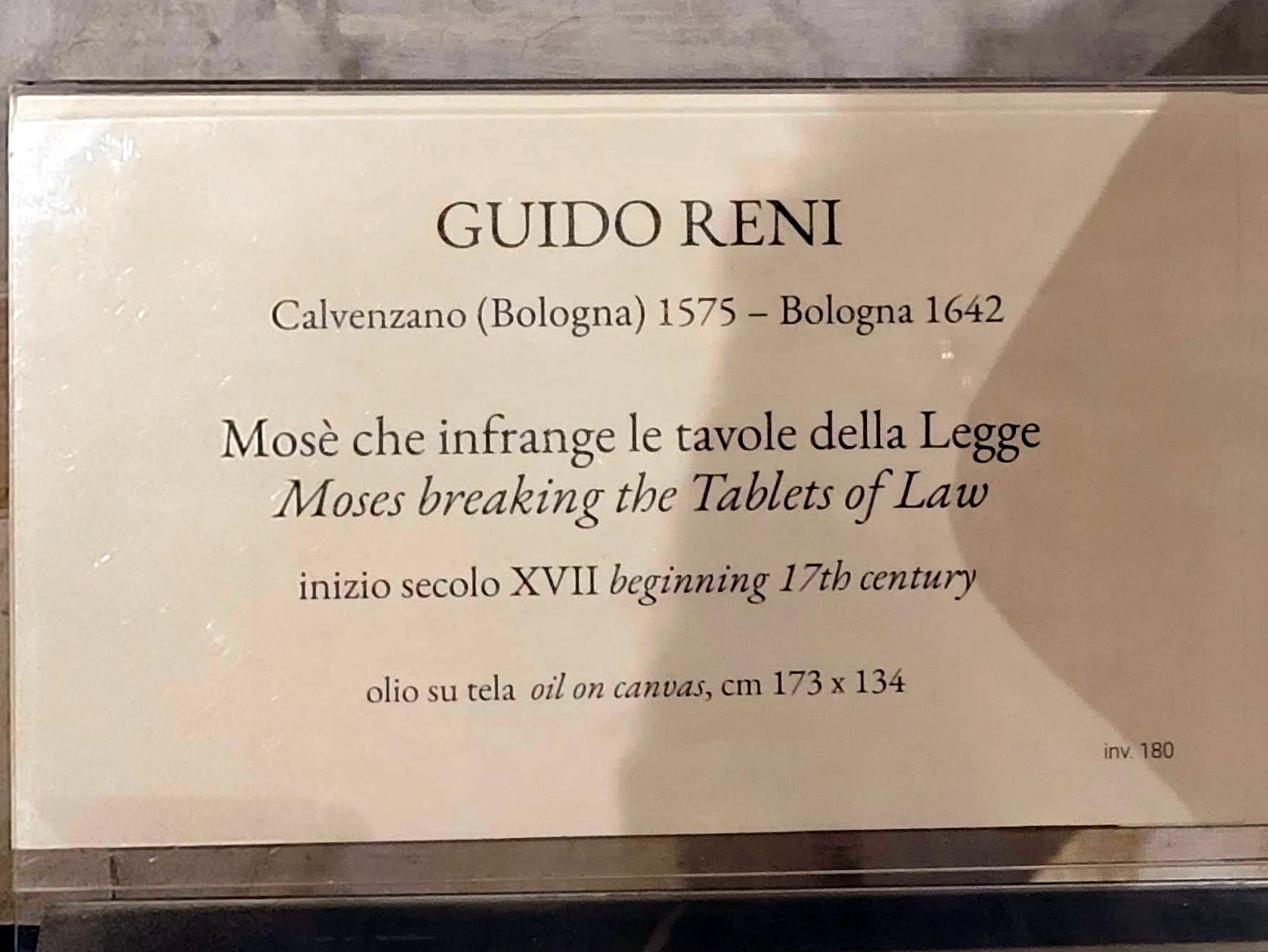 Guido Reni (1596–1641), Moses zerbricht die Gesetzestafeln, Rom, Villa Borghese, Galleria Borghese, Beginn 17. Jhd., Bild 2/2