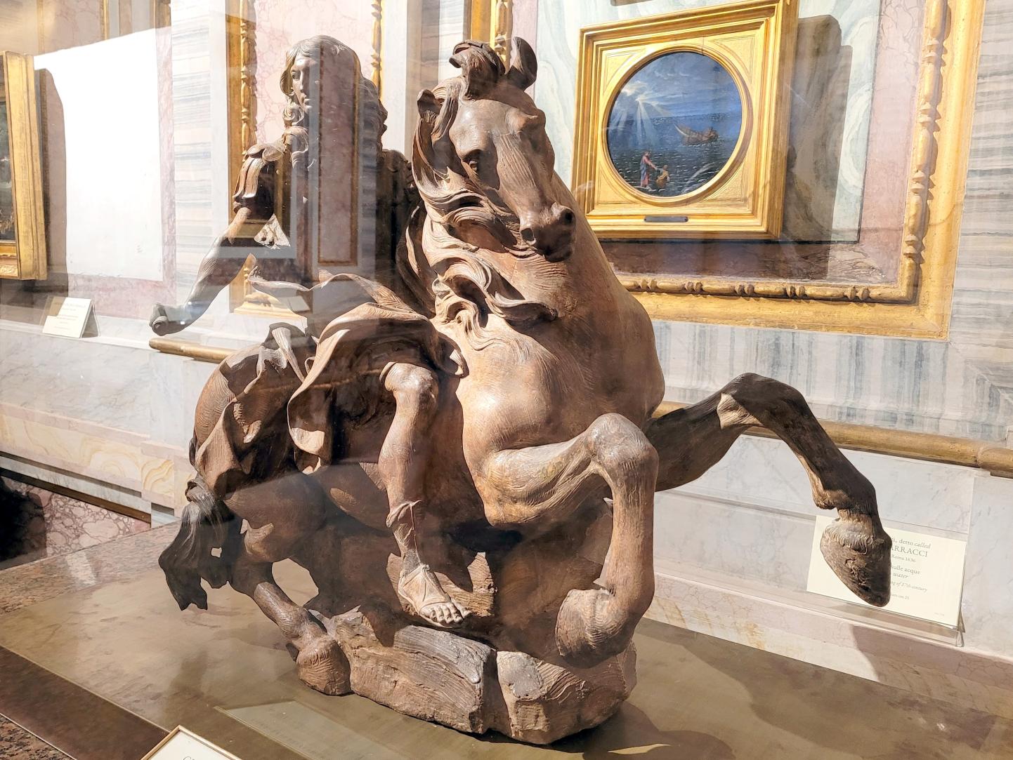 Gian Lorenzo Bernini (1614–1679), Bozzetto der Reiterstatue Ludwigs XIV., Rom, Villa Borghese, Galleria Borghese, 1669–1670, Bild 2/3