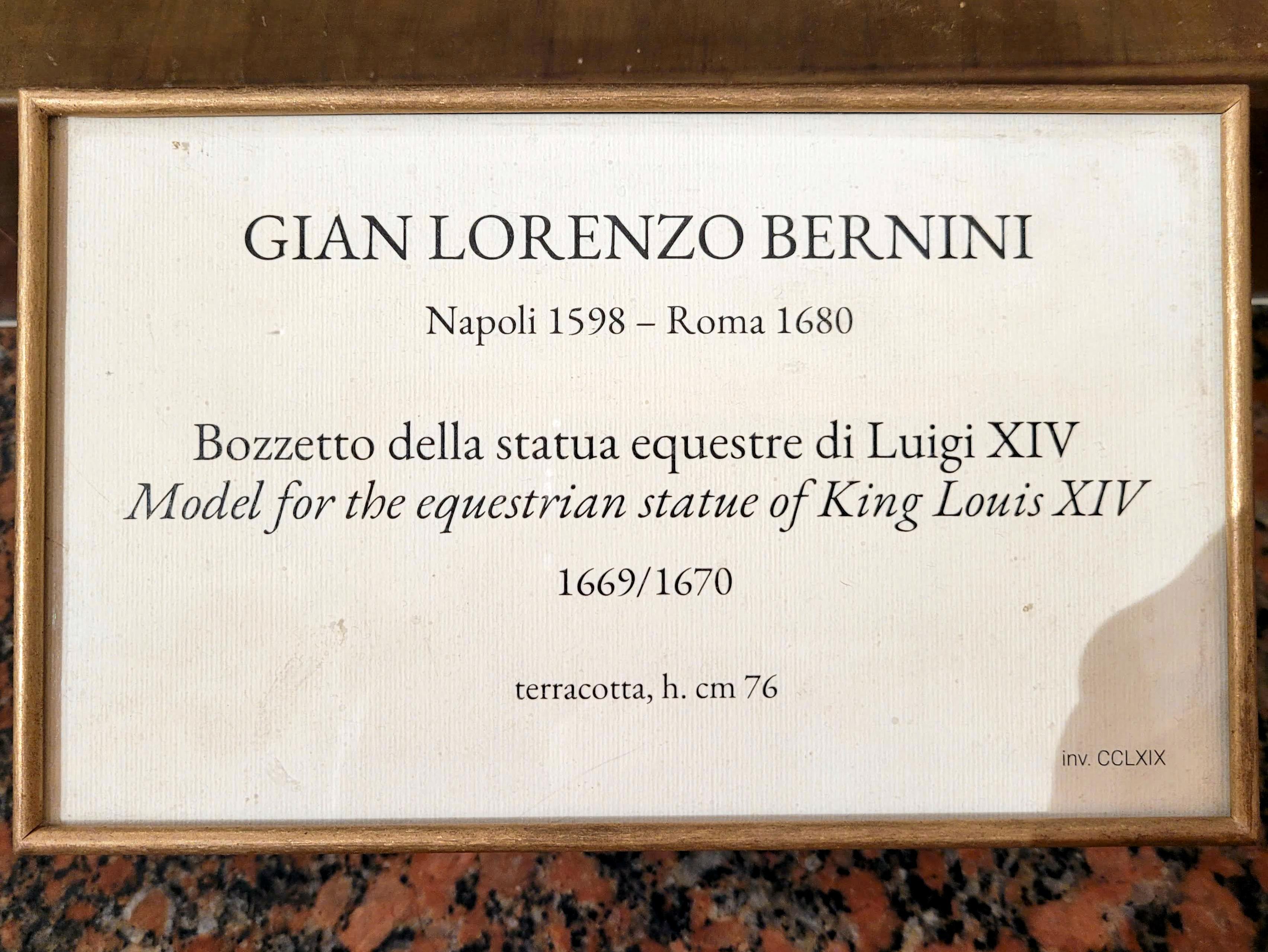 Gian Lorenzo Bernini (1614–1679), Bozzetto der Reiterstatue Ludwigs XIV., Rom, Villa Borghese, Galleria Borghese, 1669–1670, Bild 3/3