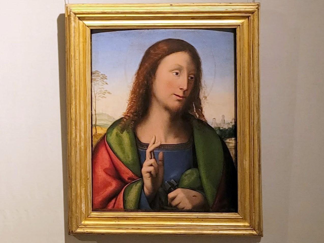 Fra Bartolomeo (Baccio della Porta) (1495–1516), Segnender Christus, Rom, Villa Borghese, Galleria Borghese, um 1505