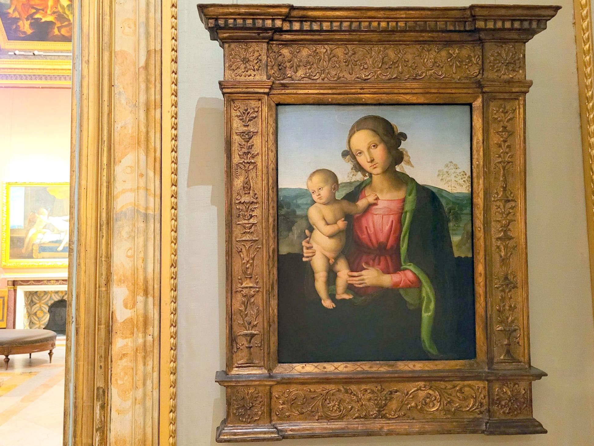 Pietro Perugino (Pietro di Cristoforo Vannucci) (1474–1517), Maria mit Kind, Rom, Villa Borghese, Galleria Borghese, um 1498