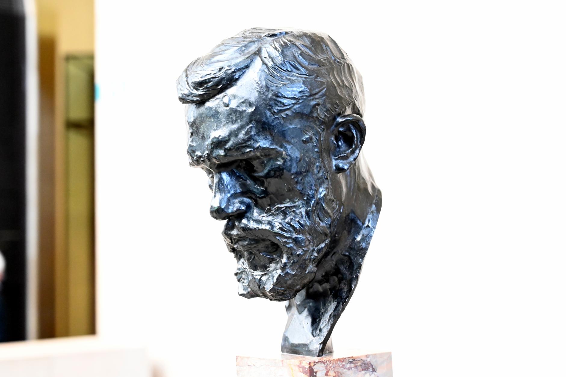 Auguste Rodin (1863–1917), Porträtbüste des Gustave Geffroy, Paris, Musée d’Orsay, 1905, Bild 2/3
