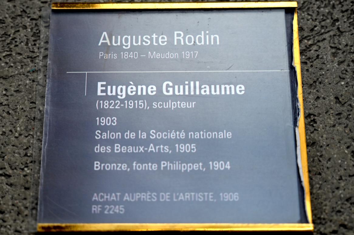 Auguste Rodin (1863–1917), Porträtbüste des Eugène Guillaume, Paris, Musée d’Orsay, 1903, Bild 3/3