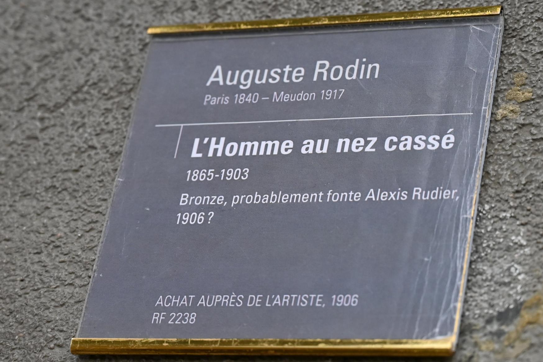Auguste Rodin (1863–1917), Mann mit gebrochener Nase, Paris, Musée d’Orsay, 1865–1903, Bild 4/4