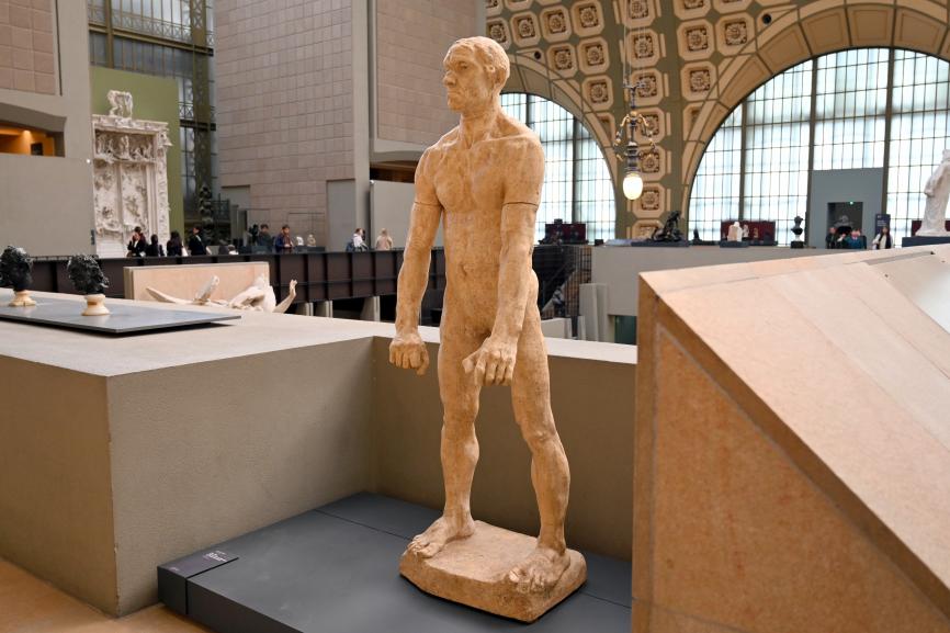 Auguste Rodin (1863–1917), Aktstudie des Jean d'Aire für das Denkmal der Bürger von Calais, Paris, Musée d’Orsay, um 1886, Bild 2/4