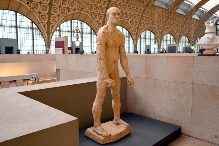 Auguste Rodin (1863–1917), Aktstudie des Jean d'Aire für das Denkmal der Bürger von Calais, Paris, Musée d’Orsay, um 1886, Bild 3/4