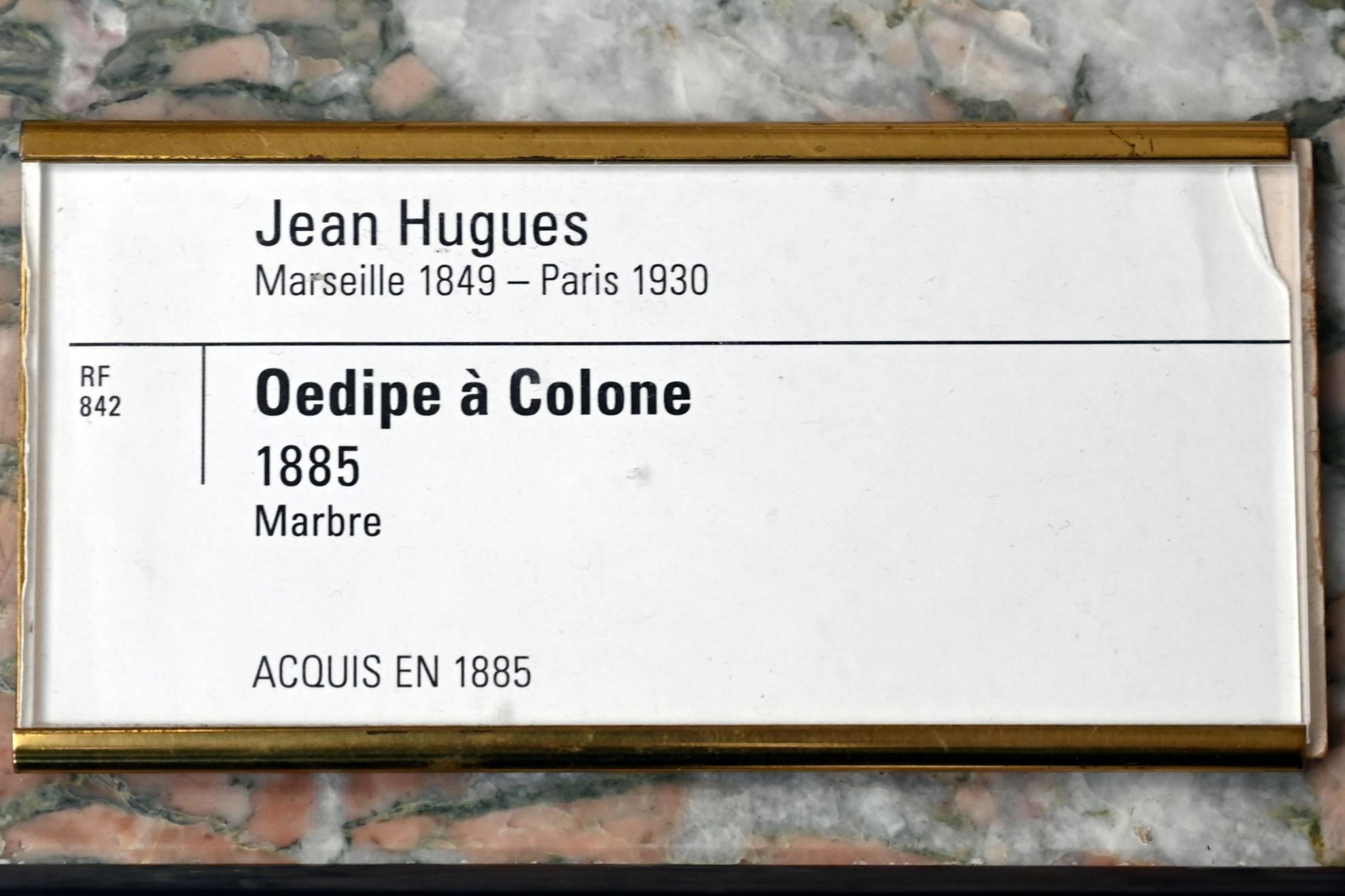 Jean-Baptiste Hugues (1885), Ödipus auf Kolonos, Paris, Musée d’Orsay, 1885, Bild 3/3