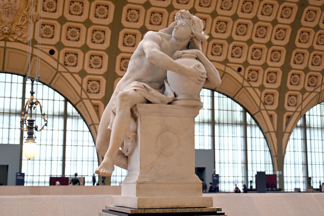 René de Saint-Marceaux (1878), Genius als Hüter des Geheimnisses des Grabes, Paris, Musée d’Orsay, vor 1879, Bild 3/5